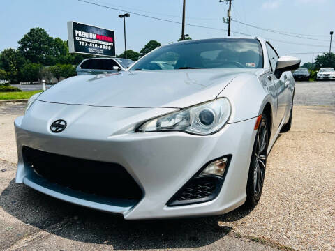 2013 Scion FR-S for sale at Premium Motor's LLC in Norfolk VA