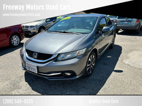 2013 Honda Civic for sale at Freeway Motors Used Cars in Modesto CA