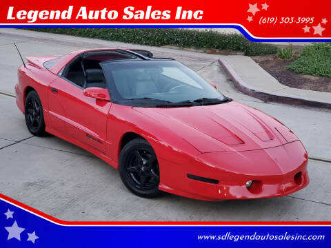 1994 Pontiac Firebird for sale at Legend Auto Sales Inc in Lemon Grove CA