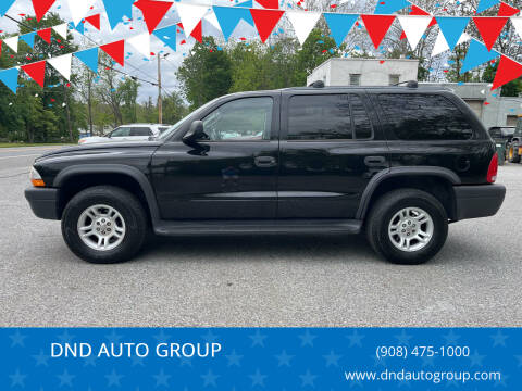 2003 Dodge Durango for sale at DND AUTO GROUP in Belvidere NJ