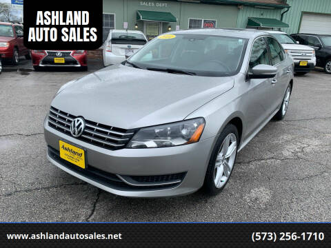 2014 Volkswagen Passat for sale at ASHLAND AUTO SALES in Columbia MO