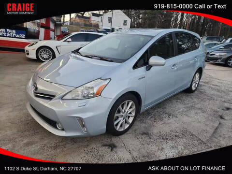 2014 Toyota Prius v for sale at CRAIGE MOTOR CO in Durham NC