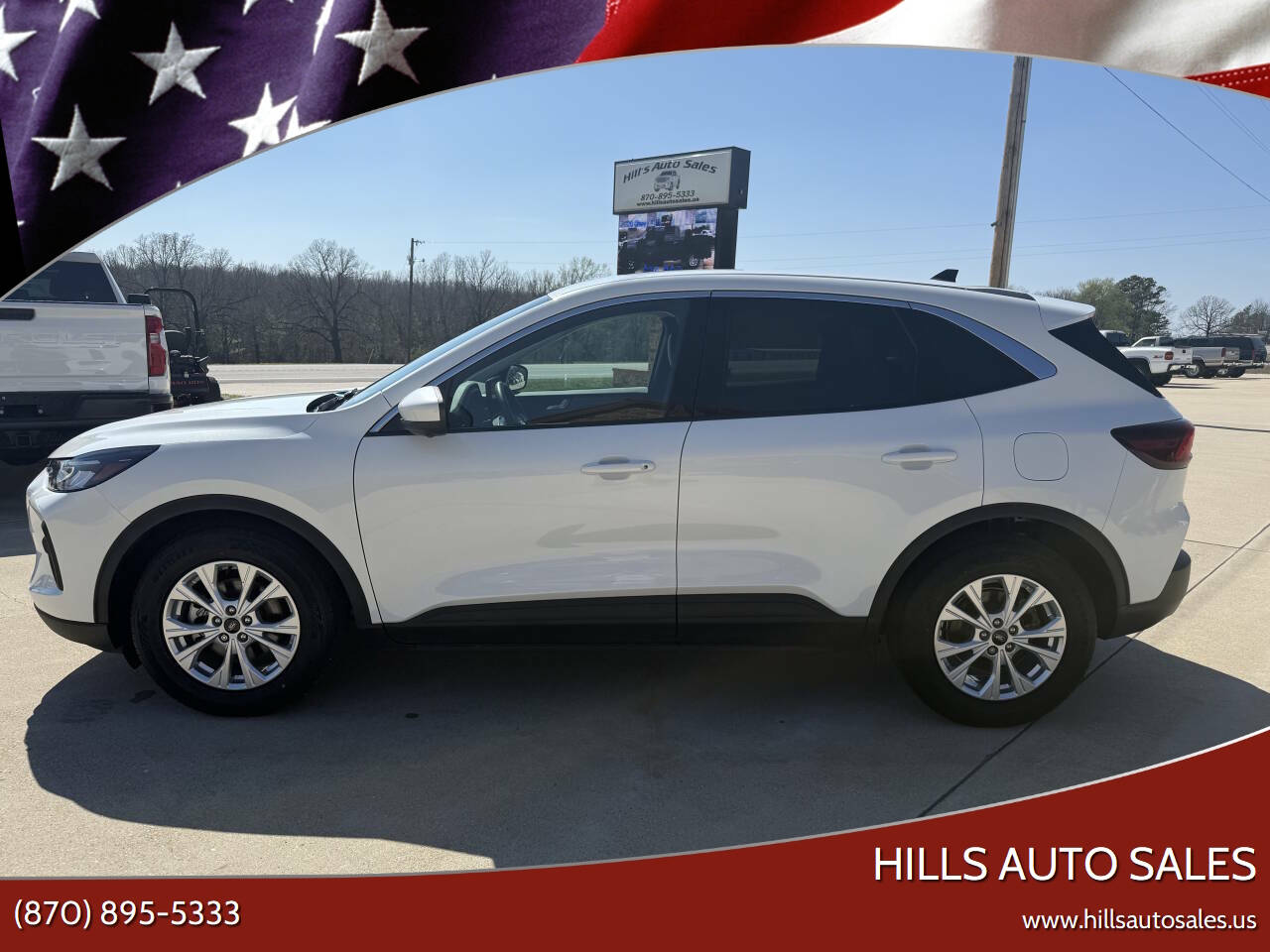 White 2023 Ford Escape Active Active 4dr SUV 1