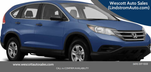 2014 Honda CR-V for sale at Wescott Auto Sales (LindstromAuto.com) in Lindstrom MN