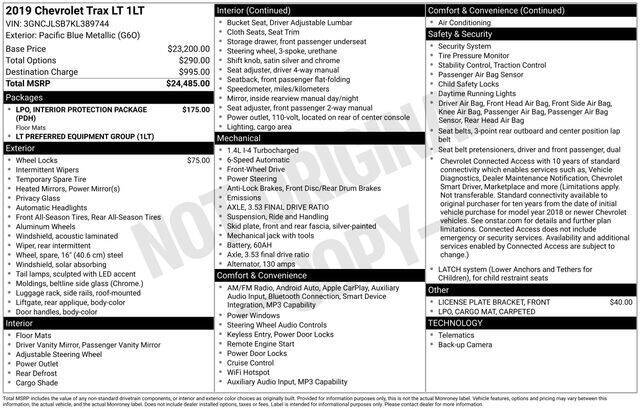 2019 Chevrolet Trax LT