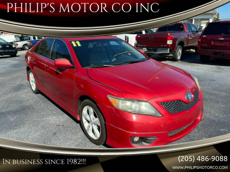 2011 Toyota Camry for sale at PHILIP'S MOTOR CO INC in Haleyville AL
