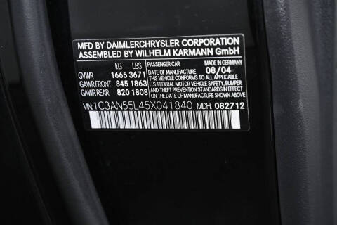 2005 Chrysler Crossfire
