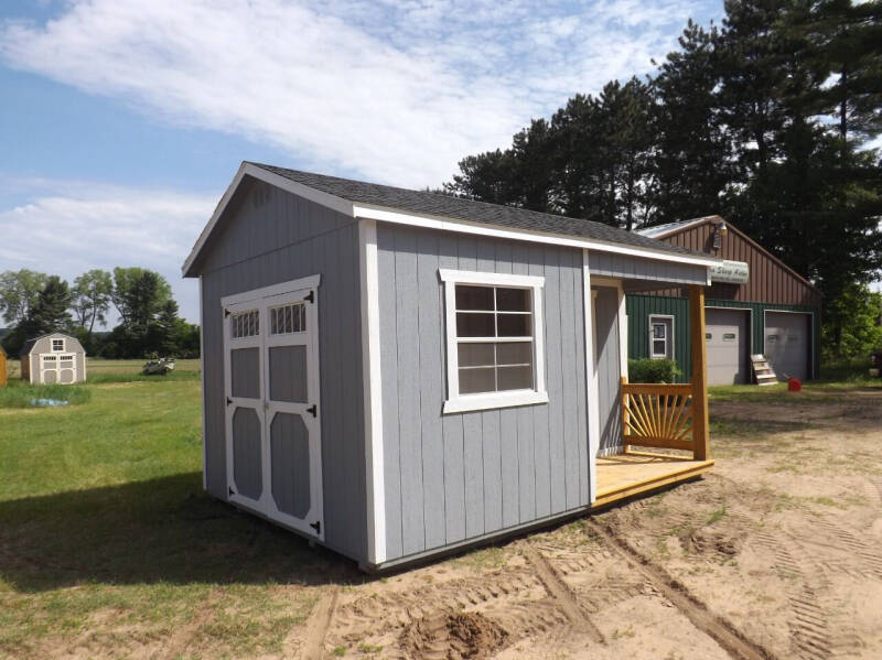 12 x 16 utility w/ side porch pkg