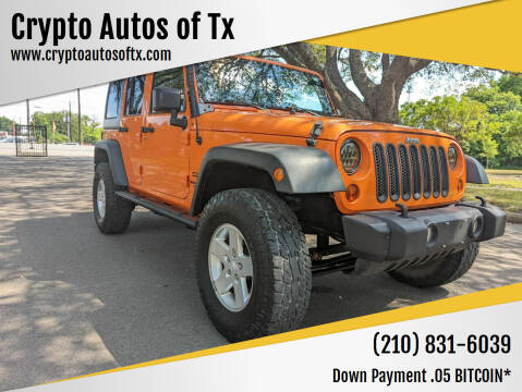 2012 Jeep Wrangler Unlimited for sale at Crypto Autos of Tx in San Antonio TX