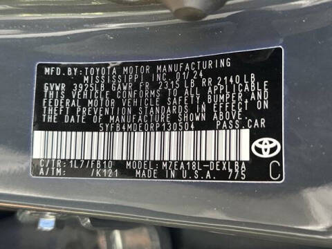2024 Toyota Corolla LE