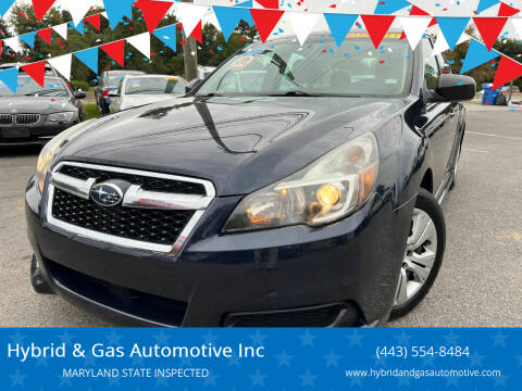 2013 Subaru Legacy for sale at Hybrid & Gas Automotive Inc in Aberdeen MD