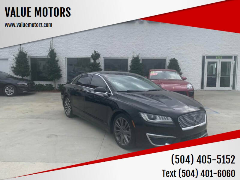 2017 Lincoln MKZ for sale at VALUE MOTORS in Marrero LA