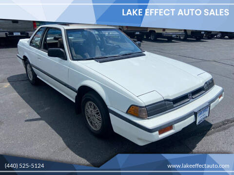 1987 Honda Prelude for sale at Lake Effect Auto Sales in Chardon OH