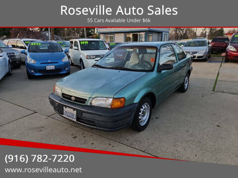 1996 Toyota Tercel for sale at Roseville Auto Sales in Roseville CA