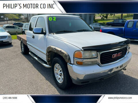 2002 GMC Sierra 1500 for sale at PHILIP'S MOTOR CO INC in Haleyville AL