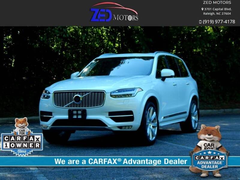 2018 Volvo XC90 for sale at Zed Motors in Raleigh NC