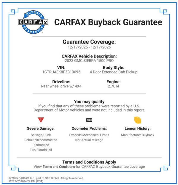 2023 GMC Sierra 1500 Pro