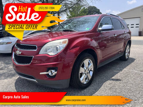 2012 Chevrolet Equinox for sale at Carpro Auto Sales in Chesapeake VA