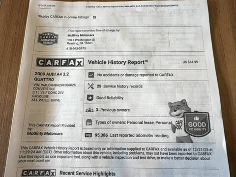 2009 Audi A4 3.2 quattro