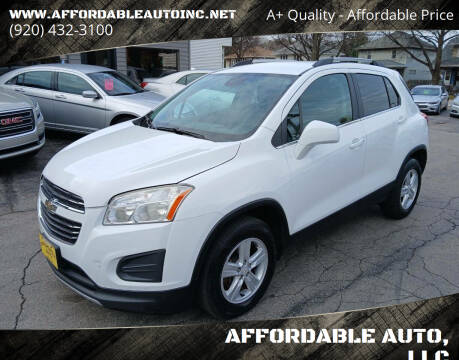 2015 Chevrolet Trax for sale at AFFORDABLE AUTO, LLC in Green Bay WI