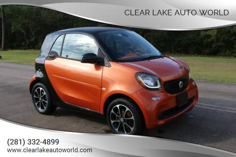 2016 Smart fortwo for sale at Clear Lake Auto World in League City TX