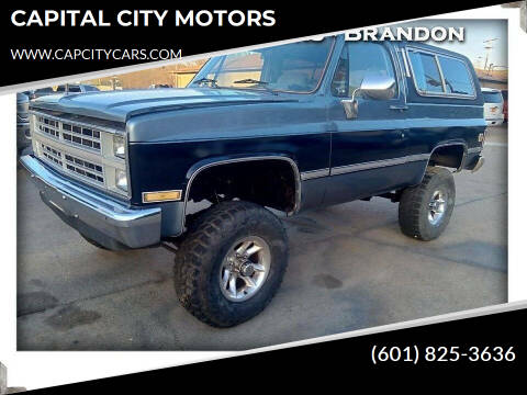 1984 Chevrolet Blazer for sale at CAPITAL CITY MOTORS in Brandon MS