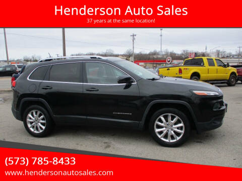 2015 Jeep Cherokee for sale at Henderson Auto Sales in Poplar Bluff MO