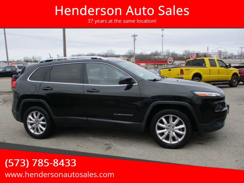 2015 Jeep Cherokee for sale at Henderson Auto Sales in Poplar Bluff MO