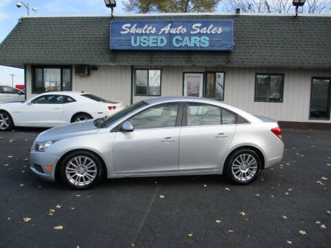 2012 Chevrolet Cruze for sale at SHULTS AUTO SALES INC. in Crystal Lake IL