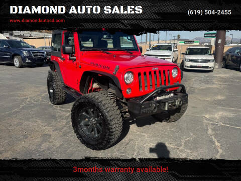 2017 Jeep Wrangler for sale at DIAMOND AUTO SALES in El Cajon CA