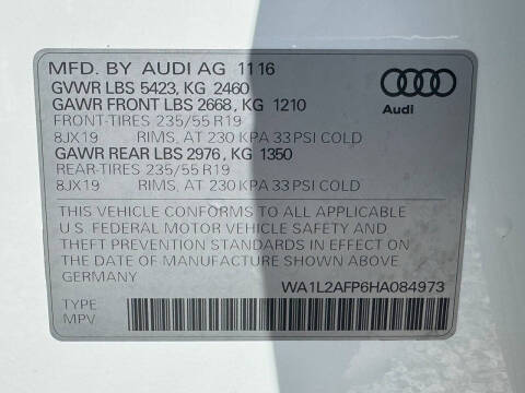 2017 Audi Q5 2.0T quattro Premium Plus