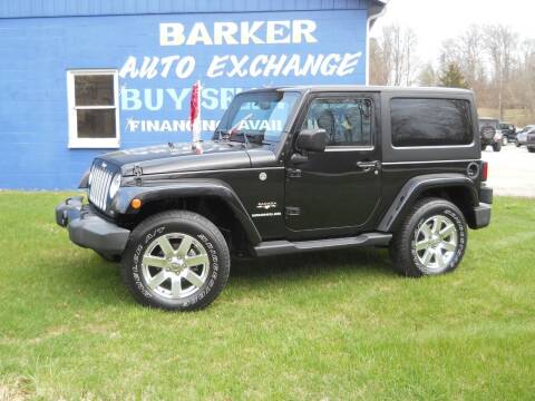 2017 Jeep Wrangler for sale at BARKER AUTO EXCHANGE in Spencer IN