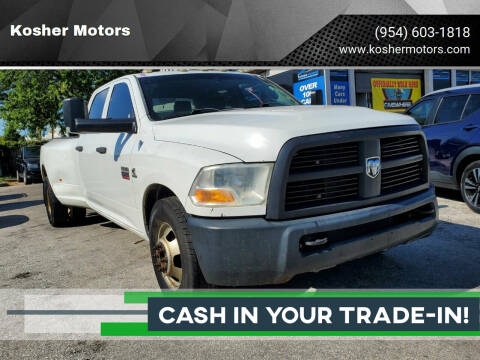 2012 RAM 3500 for sale at Kosher Motors in Hollywood FL