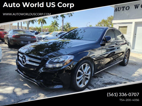 2018 Mercedes-Benz C-Class for sale at Auto World US Corp in Plantation FL