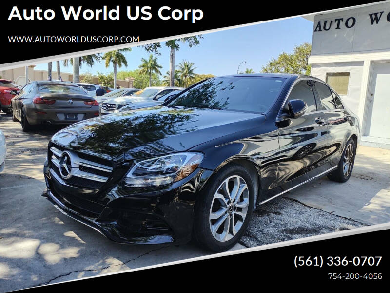 2018 Mercedes-Benz C-Class for sale at Auto World US Corp in Plantation FL