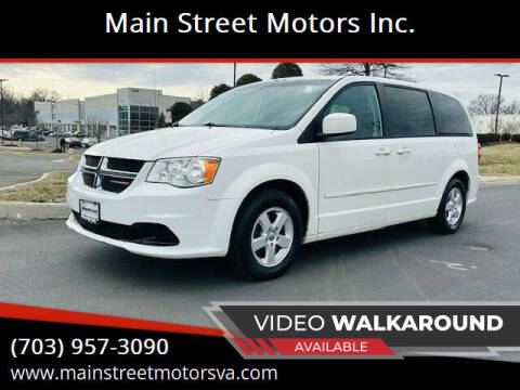 2013 Dodge Grand Caravan for sale at Main Street Motors Inc. in Chantilly VA