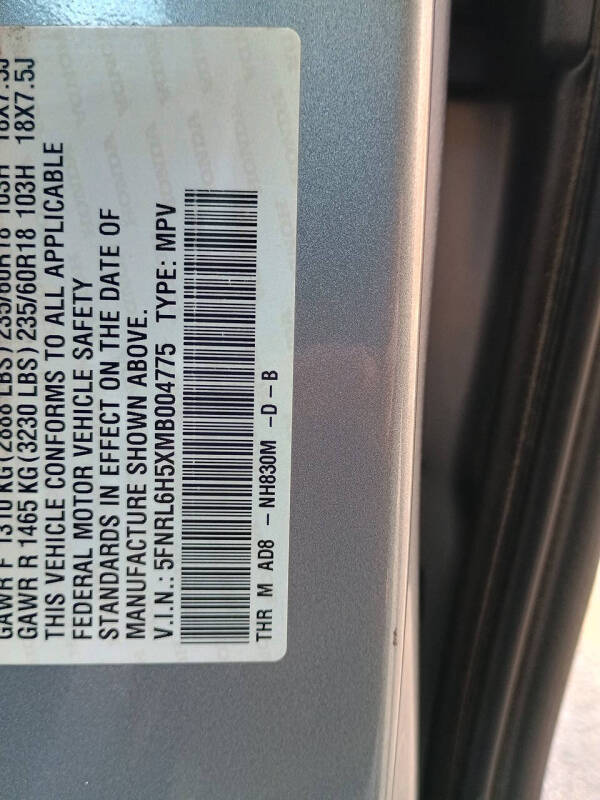 2021 Honda Odyssey EX