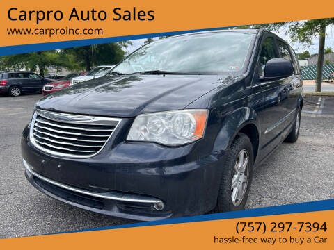 2013 Chrysler Town and Country for sale at Carpro Auto Sales in Chesapeake VA