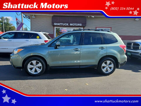 2015 Subaru Forester for sale at Shattuck Motors in Newport VT