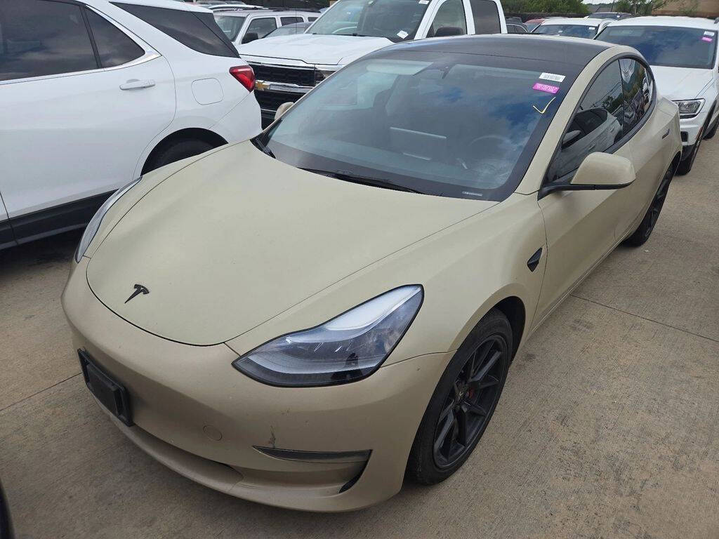Tan 2023 Tesla Model 3 Base 4dr Sedan 2