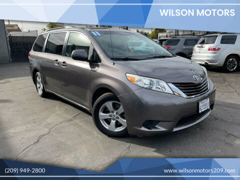 2011 Toyota Sienna for sale at WILSON MOTORS in Stockton CA