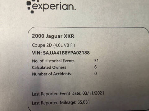 2000 Jaguar XKR