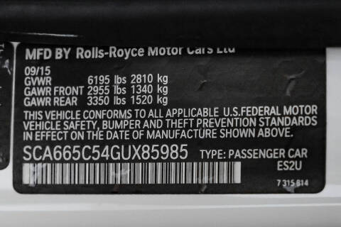 2016 Rolls-Royce Wraith