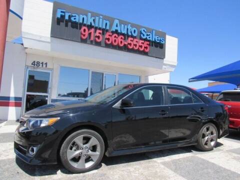 2012 Toyota Camry for sale at Franklin Auto Sales in El Paso TX