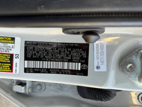 2022 Toyota Camry Hybrid XSE