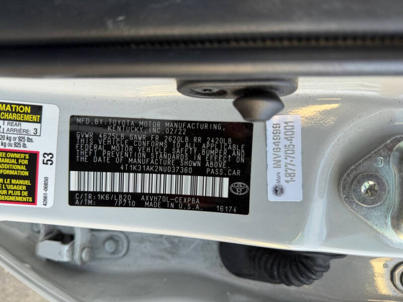 2022 Toyota Camry Hybrid XSE