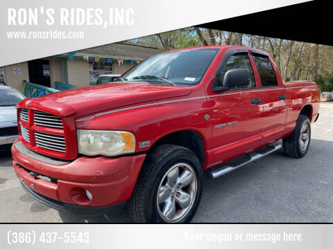 2004 Dodge Ram 1500 for sale at RON'S RIDES,INC in Bunnell FL