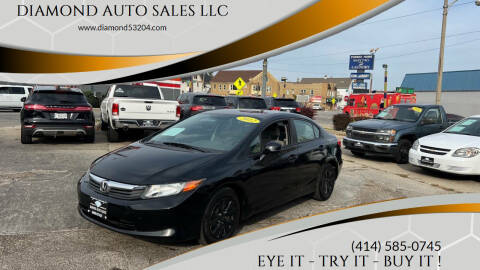 2012 Honda Civic for sale at DIAMOND AUTO SALES LLC in Milwaukee WI