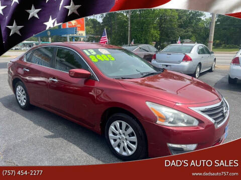 2013 Nissan Altima for sale at Dad's Auto Sales in Newport News VA