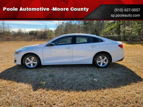 2019 Chevrolet Malibu for sale at Poole Automotive in Laurinburg NC